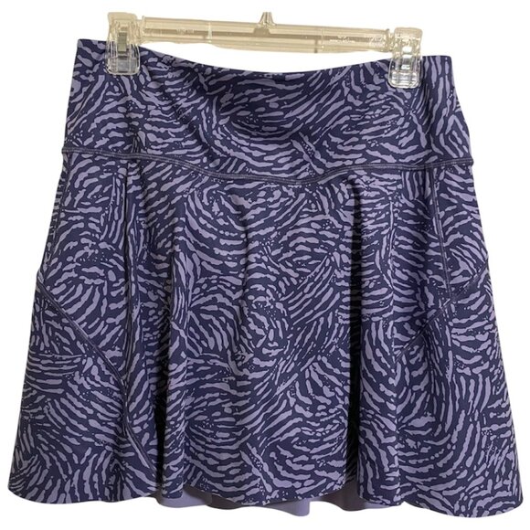 Athleta Lavender and Purple Ace Printed Tennis Skort (Women's Medium) - Picture 3 of 8